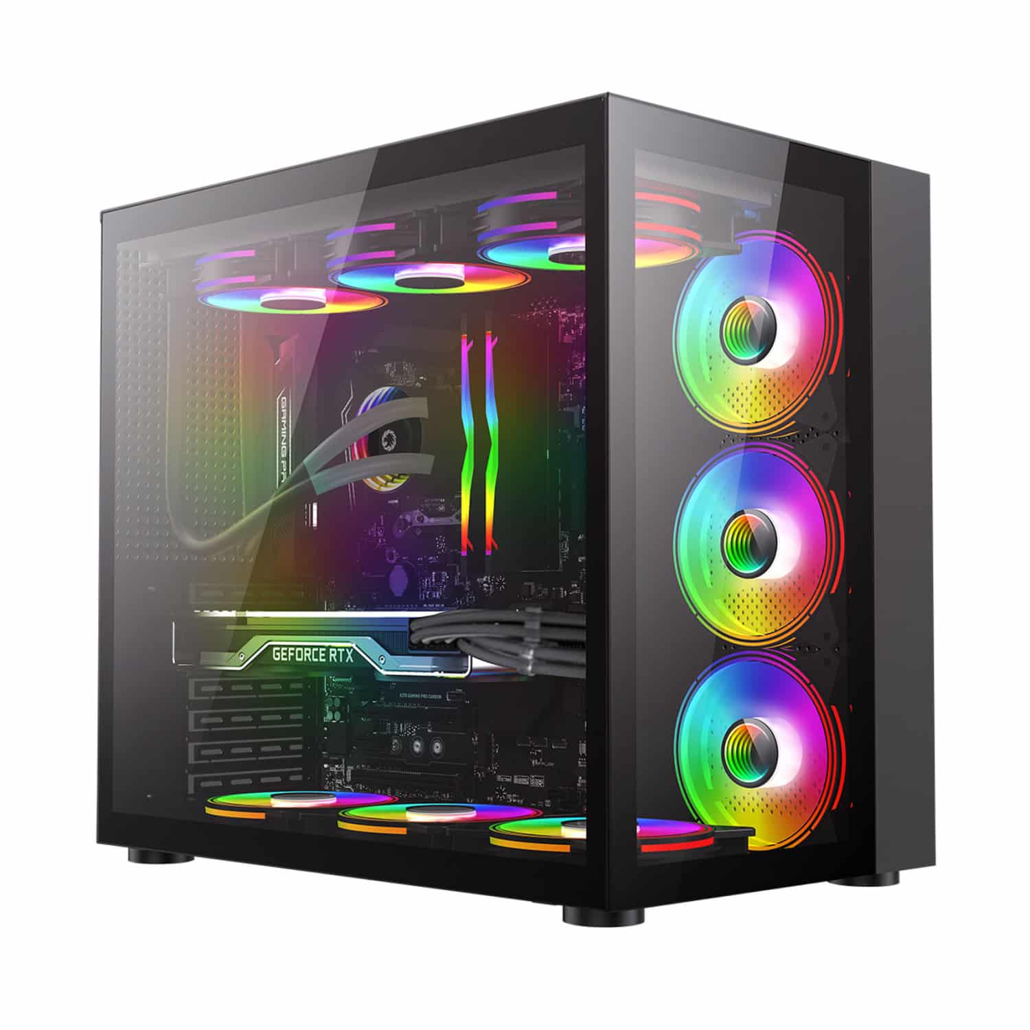 Infinity-Black-2-1500x1500 کیس GameMax Infinity - Black - تصویر 1
