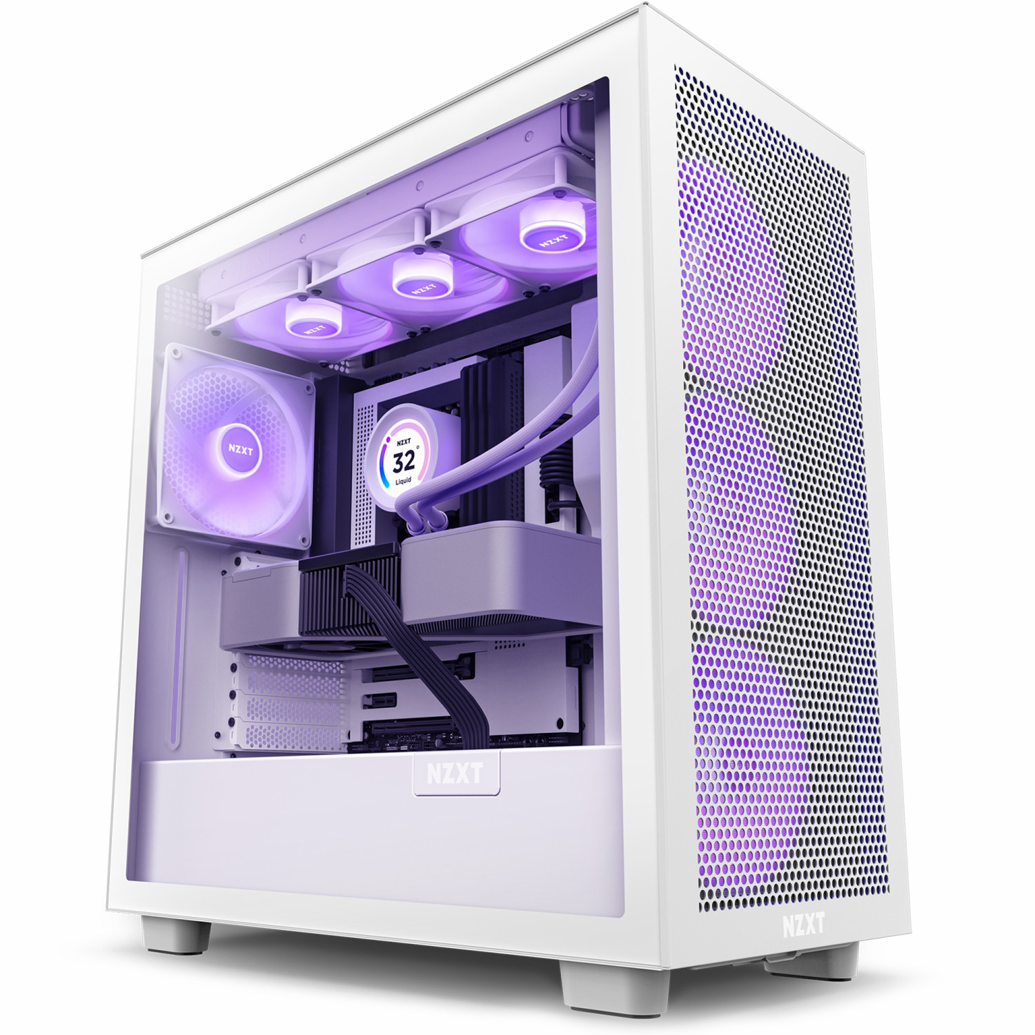 NZXT-H7-Flow-2023-Matte-White-1-1500x1500 کیس NZXT H7 Flow (2023) - Matte White - تصویر 1