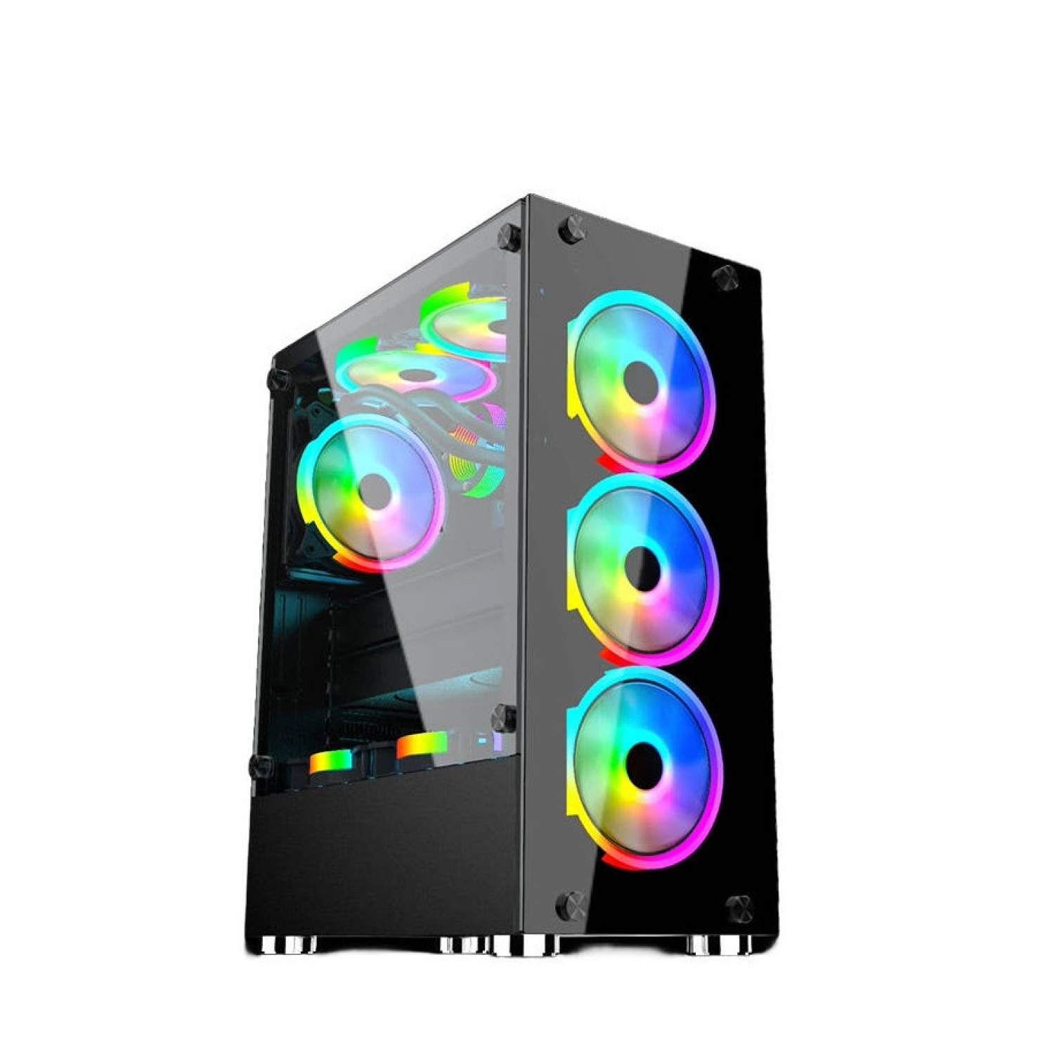 WJ-Coolman-Infinity-4F-Black-1-1500x1500 کیس WJ Coolman Infinity 4F - Black - تصویر 1