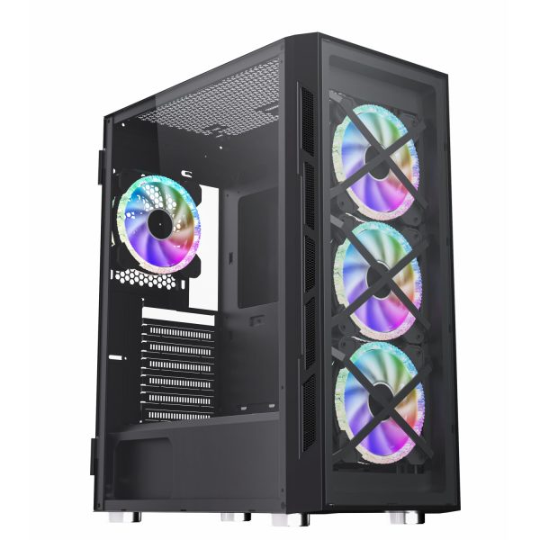 کیس WJ Coolman Trio 4DF Diamond - Black
