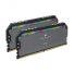 رم Corsair Dominator Platinum RGB DDR5 64GB Dual 6000MHz CL40 - ‌Cool Grey - تصویر 2