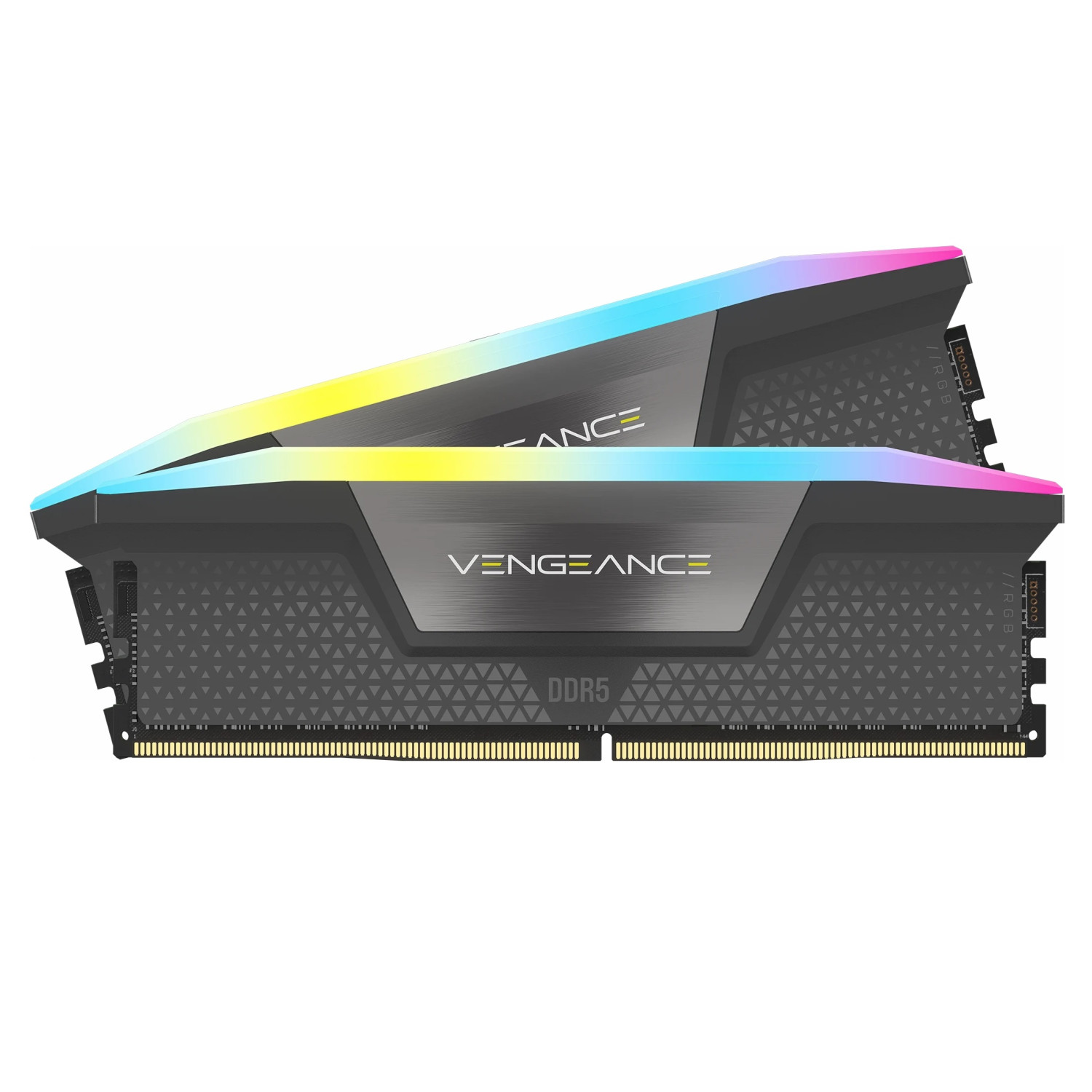 رم Corsair Vengeance RGB DDR5 64GB Dual 5200MHz CL40 – Cool Grey_68ed56e5aba75.jpeg رم Corsair Vengeance RGB DDR5 64GB Dual 5200MHz CL40 - Cool Grey - تصویر 1