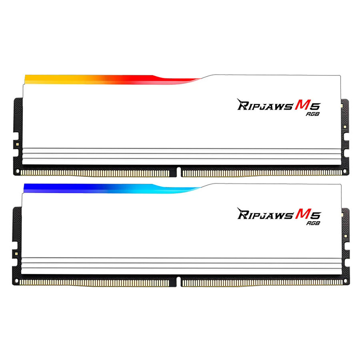 رم G.Skill Ripjaws M5 RGB 32GB Dual 6400MHz CL32 – White_68ff804639a15.jpeg رم G.Skill Ripjaws M5 RGB 32GB Dual 6400MHz CL32 - White - تصویر 1