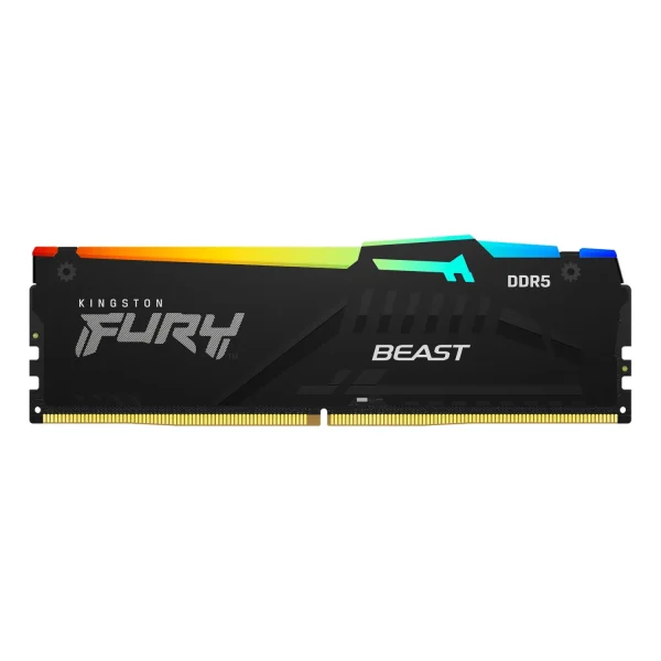 رم Kingston Fury Beast RGB 16GB Single 5600MHz CL40 - Black