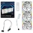 فن کیس Lian Li Uni Fan SL120 Reverse Blade Wireless - 3 in 1 - White - تصویر 4