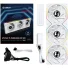 فن کیس Lian Li UNI Fan TL120 LCD Reverse Blade Wireless - 3 in 1 - White - تصویر 8