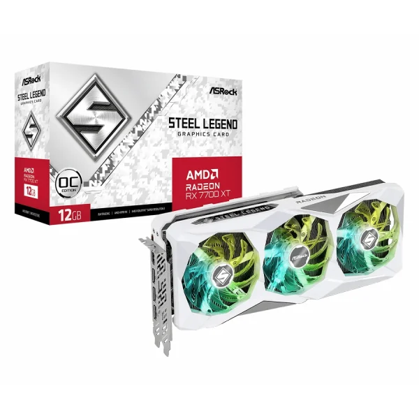 کارت گرافیک ASRock RX 7700 XT Steel Legend OC 12GB