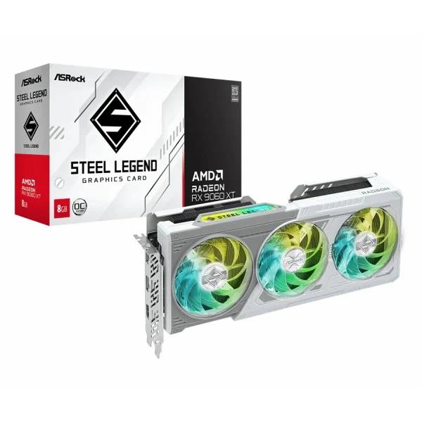 کارت گرافیک ASRock RX 9060 XT Steel Legend OC 8GB