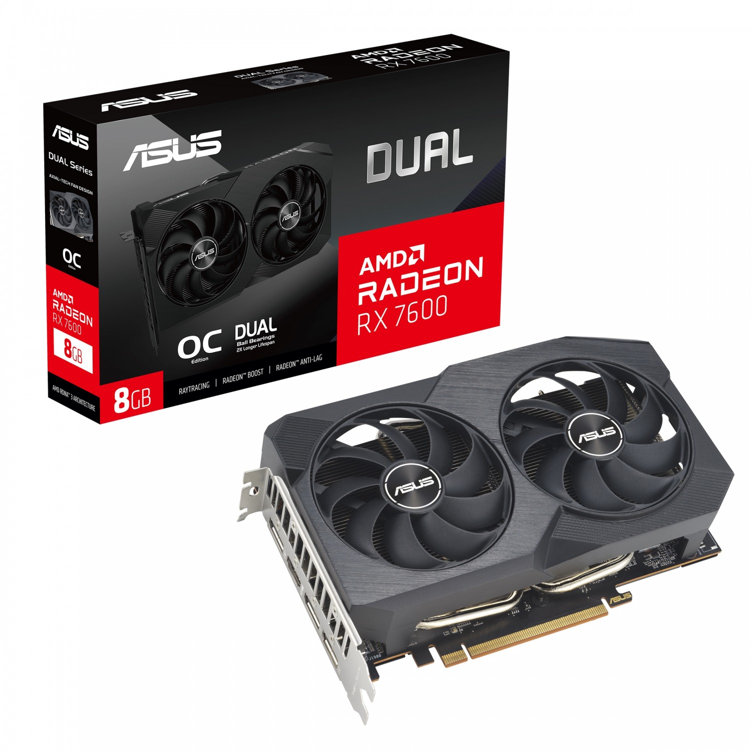 کارت گرافیک ASUS Dual Radeon RX 7600 O8G V2_6904ef0a4480b.jpeg کارت گرافیک ASUS Dual Radeon RX 7600 O8G V2 - تصویر 1
