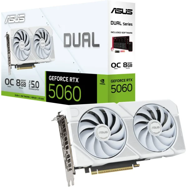 کارت گرافیک ASUS DUAL RTX 5060 OC 8GB - White