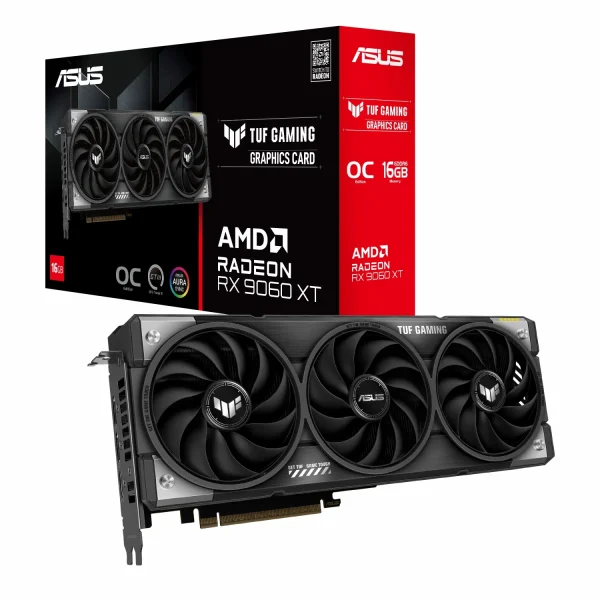 کارت گرافیک ASUS TUF Gaming RX 9060 XT OC 16GB