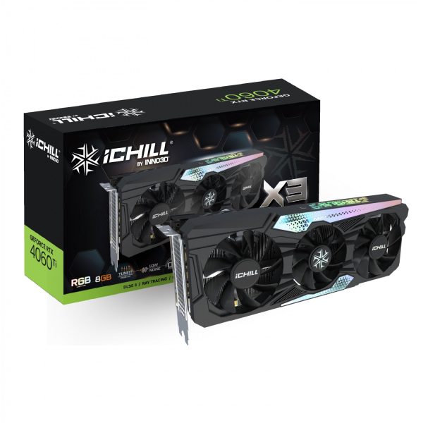 کارت گرافیک Inno3D RTX 4060 Ti iChill X3 8GB - Black