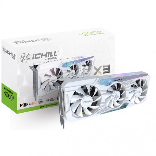 کارت گرافیک Inno3D RTX 4060 Ti iChill X3 8GB - White