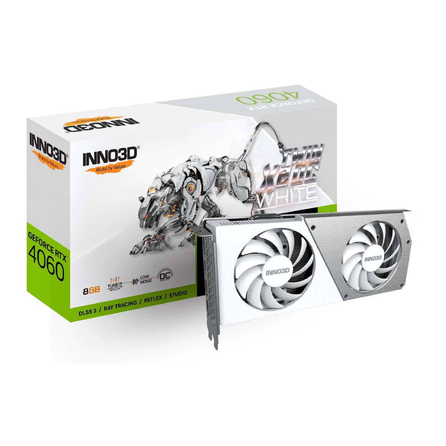کارت گرافیک Inno3D RTX 4060 Twin X2 OC 8GB – White_69050169ecde4.jpeg کارت گرافیک Inno3D RTX 4060 Twin X2 OC 8GB - White - تصویر 1