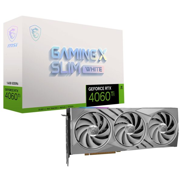 کارت گرافیک MSI RTX 4060 Ti GAMING X SLIM 16G - White