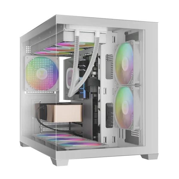 کیس Gamdias AURA GC10M V2 ARGB - White