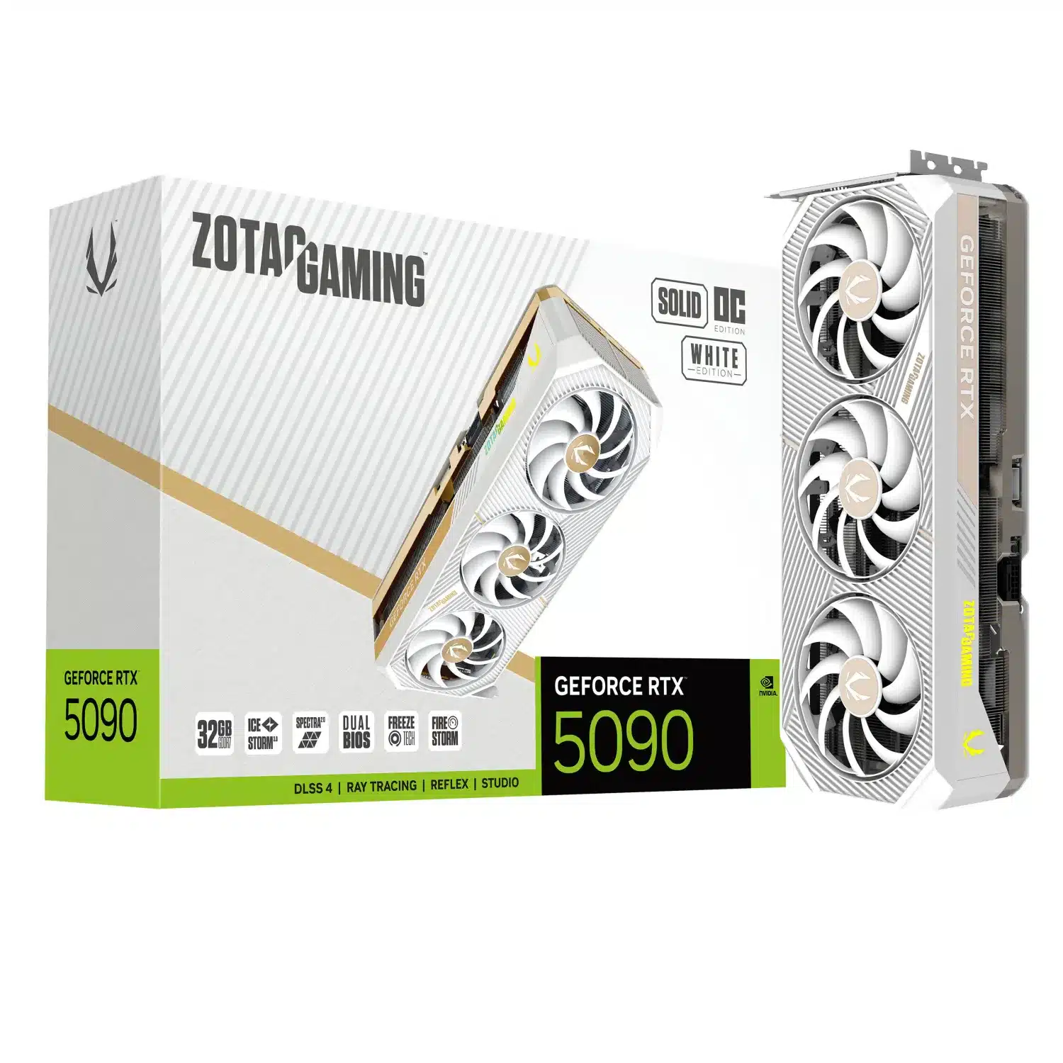 zotac-rtx-5090-solid-oc-32gb-white-edition-1-1500x1500 کارت گرافیک Zotac RTX 5090 Solid OC 32GB White Edition - تصویر 1