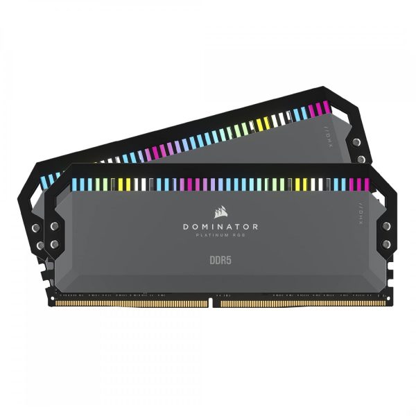 رم Corsair Dominator Platinum RGB DDR5 32GB Dual 5600MHz CL36 - ‌Cool Grey