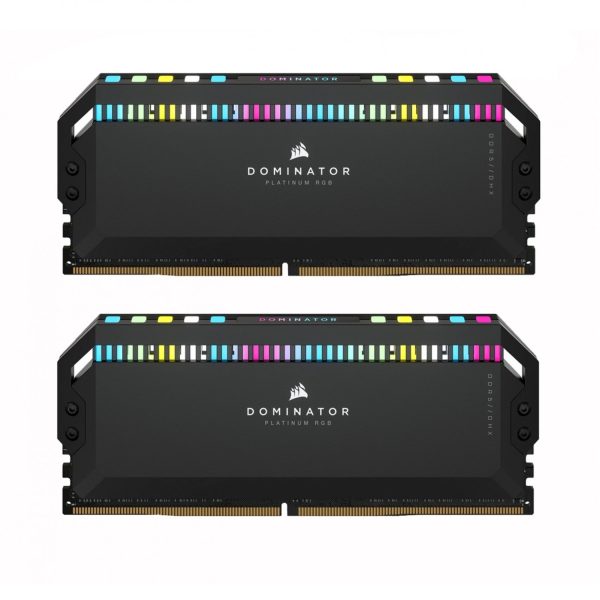 رم Corsair Dominator Platinum RGB DDR5 64GB Dual 5200MHz CL40 - Black