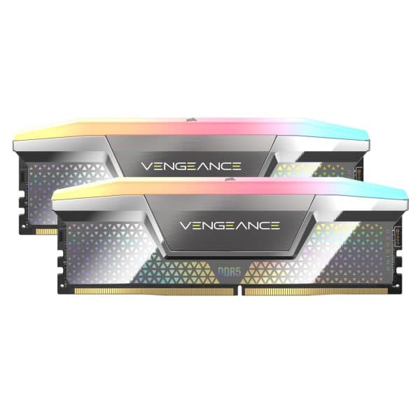 رم Corsair Vengeance RGB CUDIMM DDR5 48GB Dual 8200MHz CL40 - ‌Silver