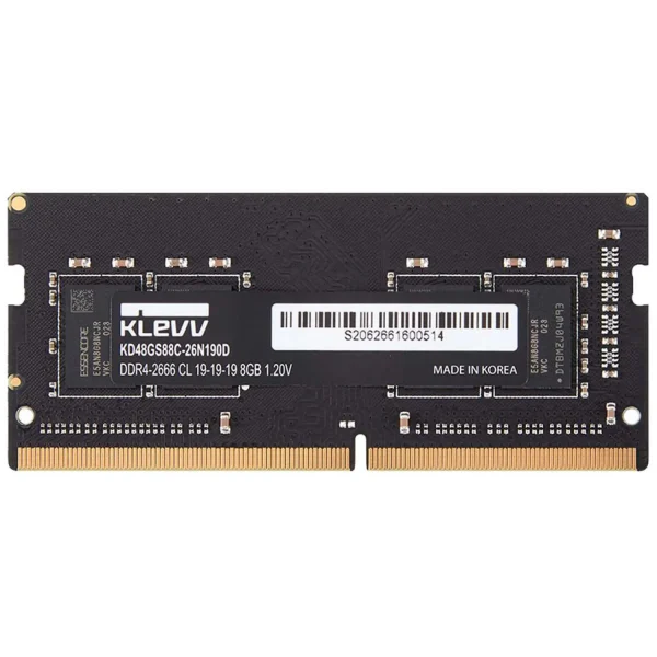 رم لپ تاپ KLEVV SO-DIMM 8GB Single 2666MHz CL19