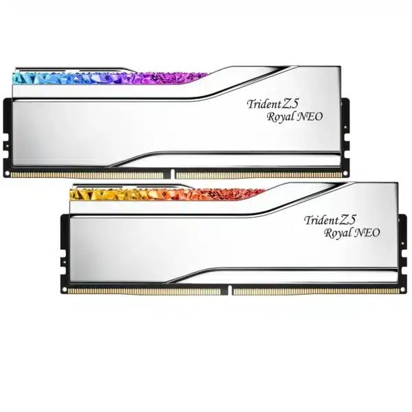 رم G.Skill Trident Z5 Royal Neo RGB 32GB Dual 6400MHz CL30 - Silver