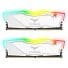 رم TeamGroup T-Force DELTA RGB DDR4 16GB Dual 3600MHz CL18 - White