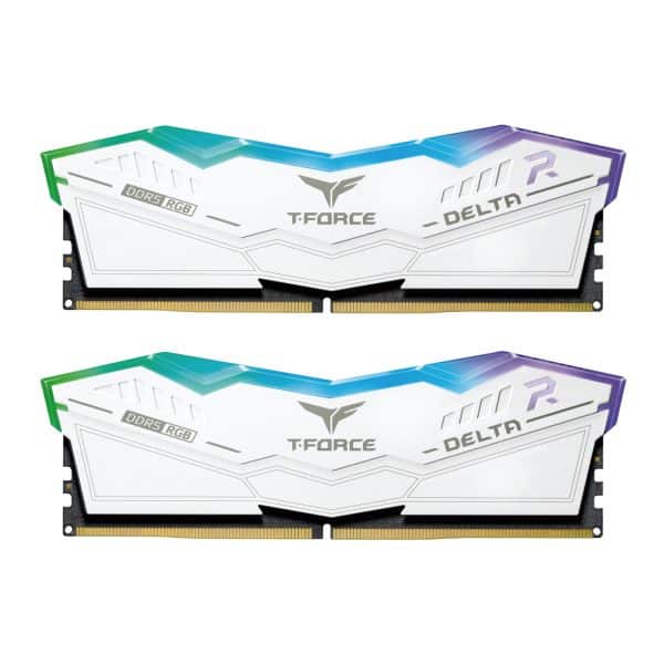رم TeamGroup T-Force DELTA RGB DDR5 32GB Dual 6000MHz CL30 - White