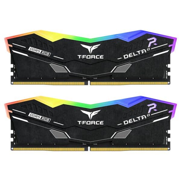 رم TeamGroup T-Force DELTAα RGB DDR5 32GB Dual 6000MHz CL38 - Black
