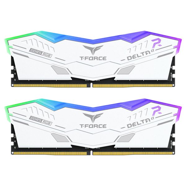 رم TeamGroup T-Force DELTAα RGB DDR5 64GB Dual 5600MHz CL36  - White