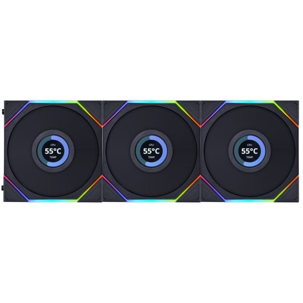 فن کیس Lian Li UNI Fan TL120 LCD - 3 in 1 - Black