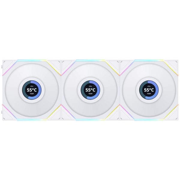 فن کیس Lian Li UNI Fan TL120 LCD - 3 in 1 - White