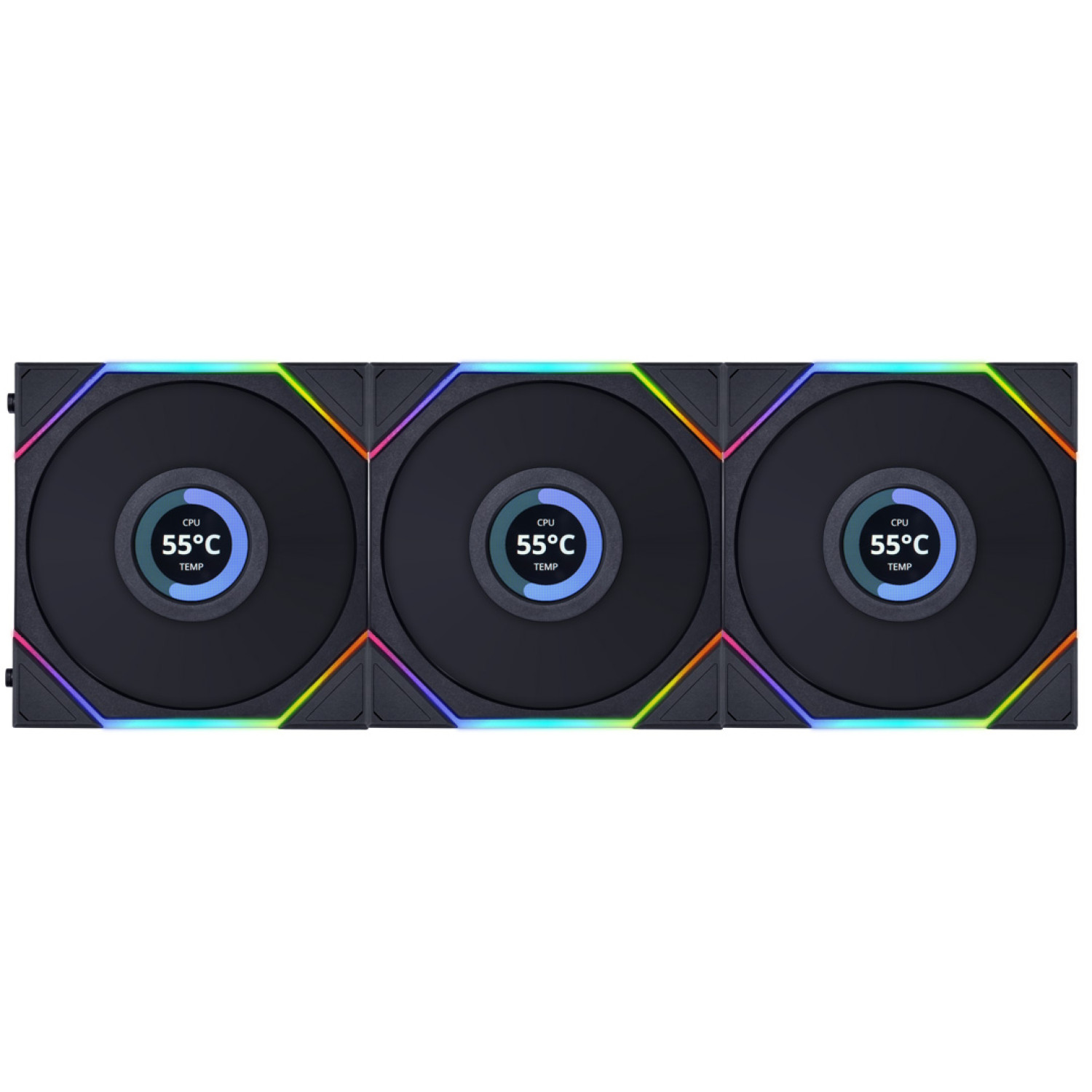 فن کیس Lian Li UNI Fan TL120 LCD Reverse Blade – 3 in 1 – Black_6912fcc4b7855.jpeg فن کیس Lian Li UNI Fan TL120 LCD Reverse Blade - 3 in 1 - Black - تصویر 1