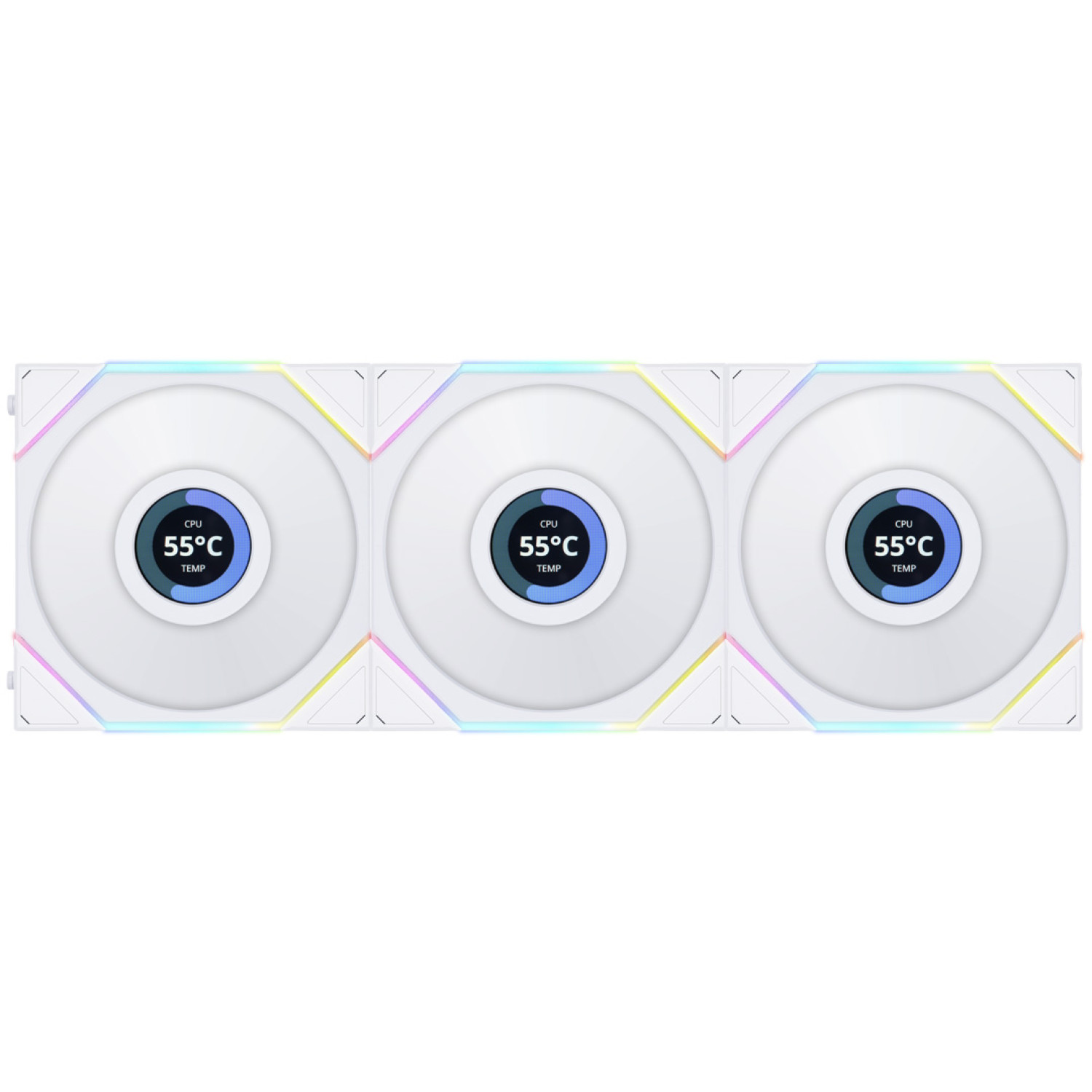 فن کیس Lian Li UNI Fan TL120 LCD Reverse Blade – 3 in 1 – White_6912fcbac7188.jpeg فن کیس Lian Li UNI Fan TL120 LCD Reverse Blade - 3 in 1 - White - تصویر 1