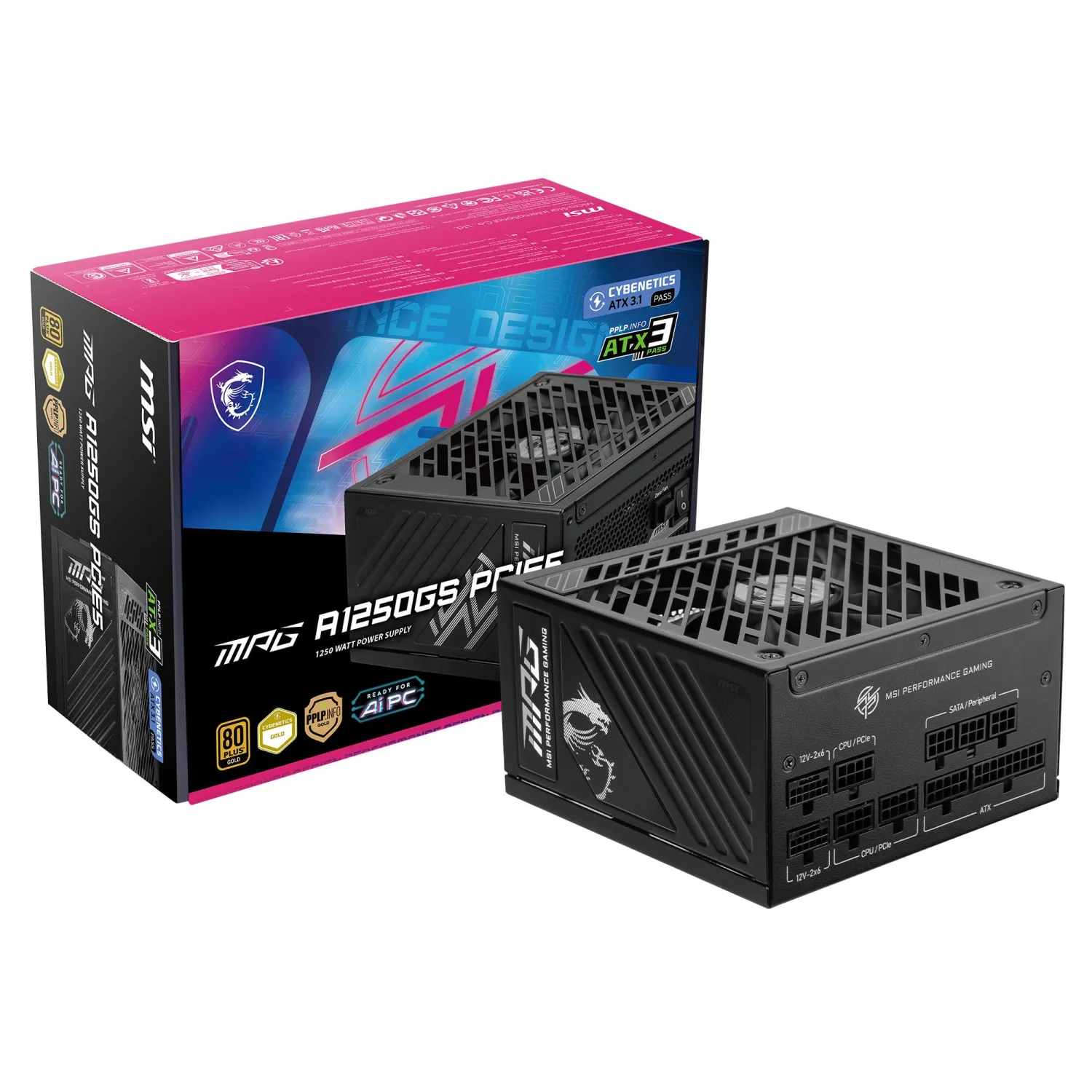 پاور MSI MPG A1250GS (ATX3.1)_6910c5aa36114.webp پاور MSI MPG A1250GS (ATX3.1) - تصویر 1
