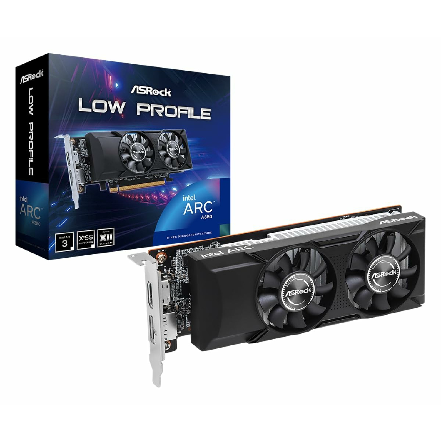 کارت گرافیک ASRock Arc A380 Low Profile 6GB_6915b23b1debe.jpeg کارت گرافیک ASRock Arc A380 Low Profile 6GB - تصویر 1