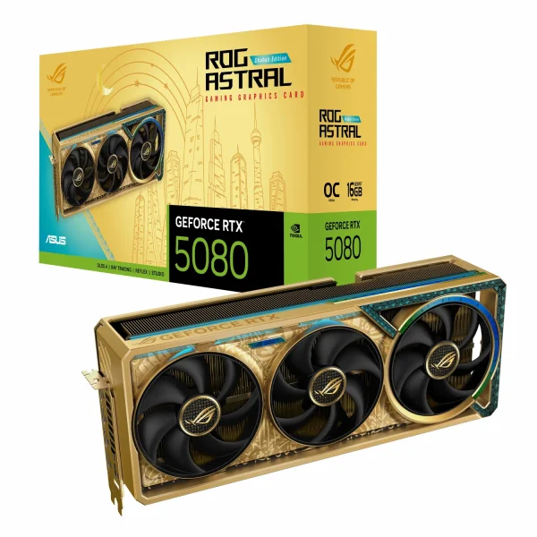 کارت گرافیک ASUS ROG Astral RTX 5080 Dhahab OC 16G