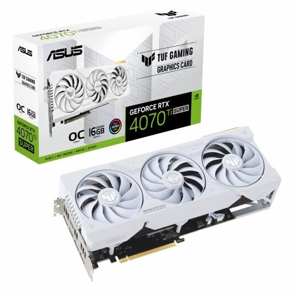 کارت گرافیک ASUS TUF GAMING RTX 4070 Ti Super O16G - White