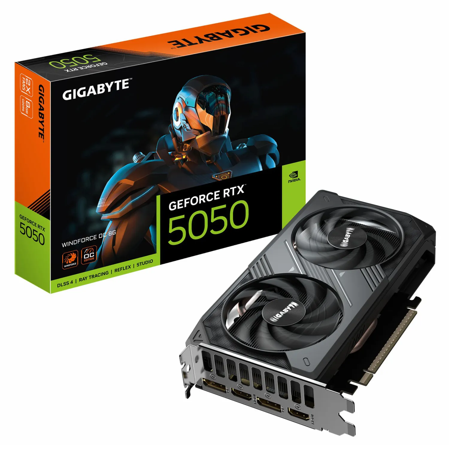 کارت گرافیک GIGABYTE RTX 5050 Windforce OC 8GB_6910c72168114.webp کارت گرافیک GIGABYTE RTX 5050 Windforce OC 8GB - تصویر 1