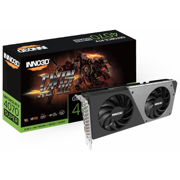 کارت گرافیک Inno3D RTX 4070 Super Twin X2 OC 12GB - Black