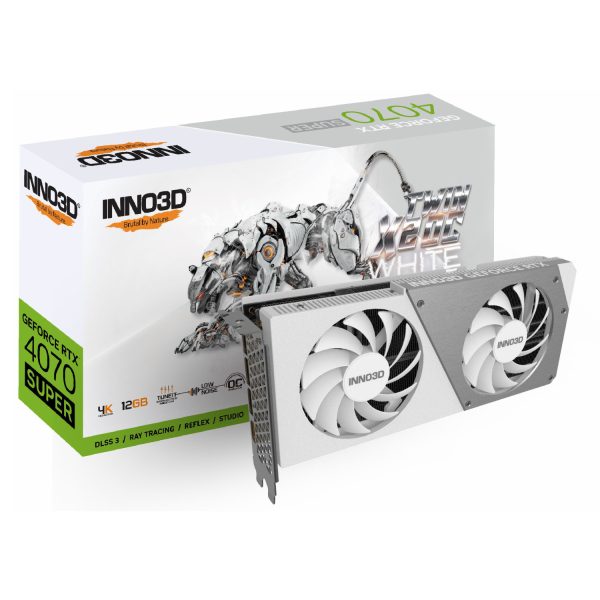 کارت گرافیک Inno3D RTX 4070 Super Twin X2 OC 12GB - White