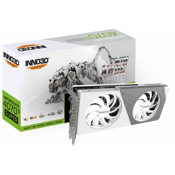 کارت گرافیک Inno3D RTX 4070 Ti Super Twin X2 OC 16GB - White