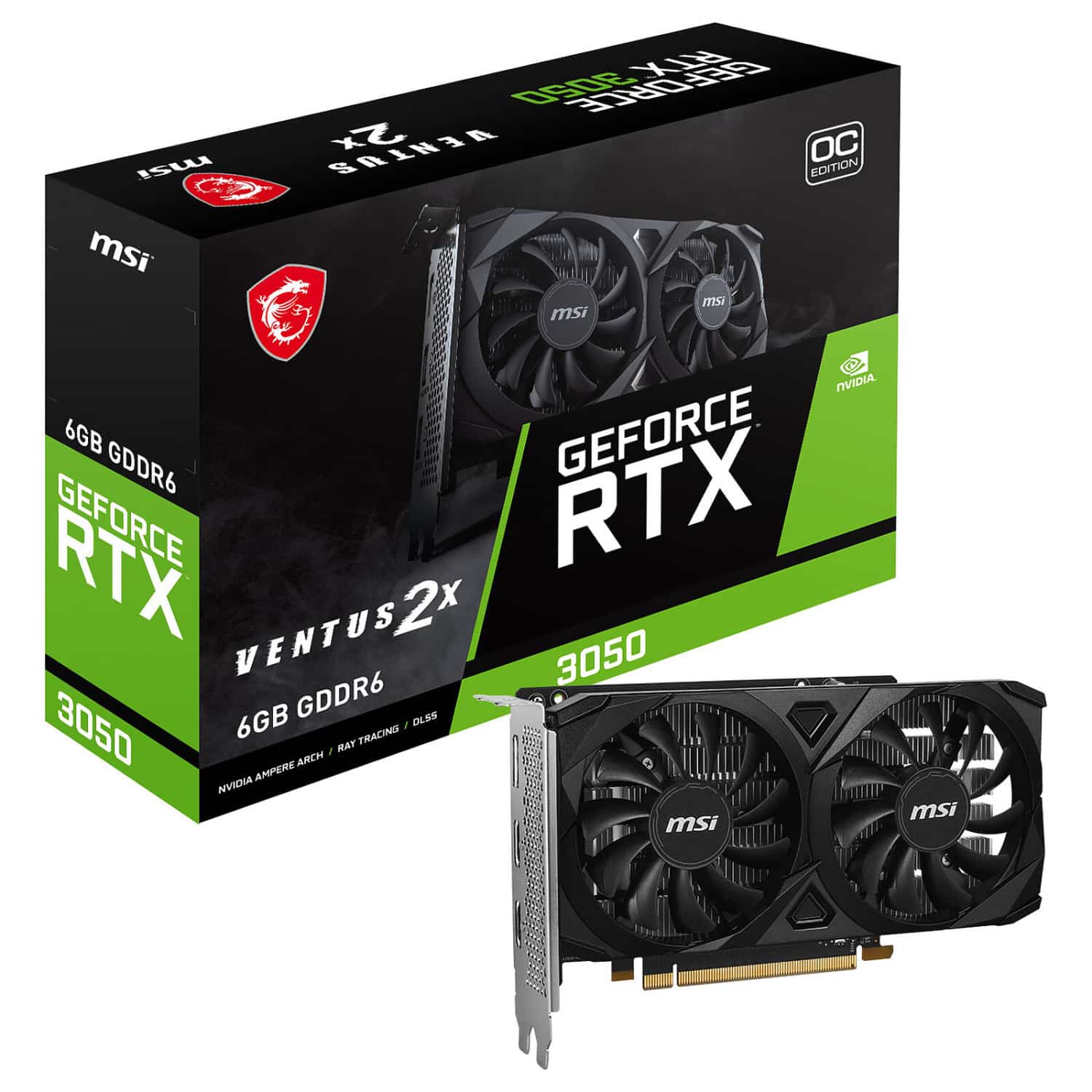 کارت گرافیک MSI RTX 3050 Ventus 2X E 6G OC_691a97a02a32f.jpeg کارت گرافیک MSI RTX 3050 Ventus 2X E 6G OC - تصویر 1