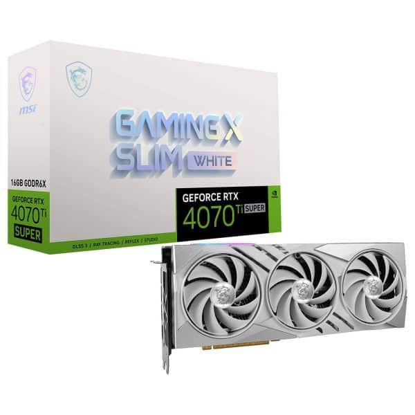 کارت گرافیک MSI RTX 4070 Ti Super GAMING X SLIM 16G - White