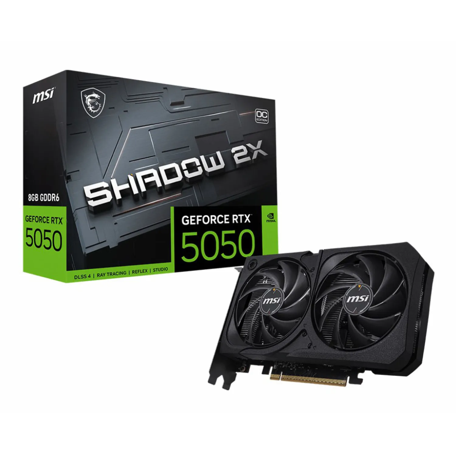 کارت گرافیک MSI RTX 5050 8G Shadow 2X OC_6910c5420f9e1.webp کارت گرافیک MSI RTX 5050 8G Shadow 2X OC - تصویر 1