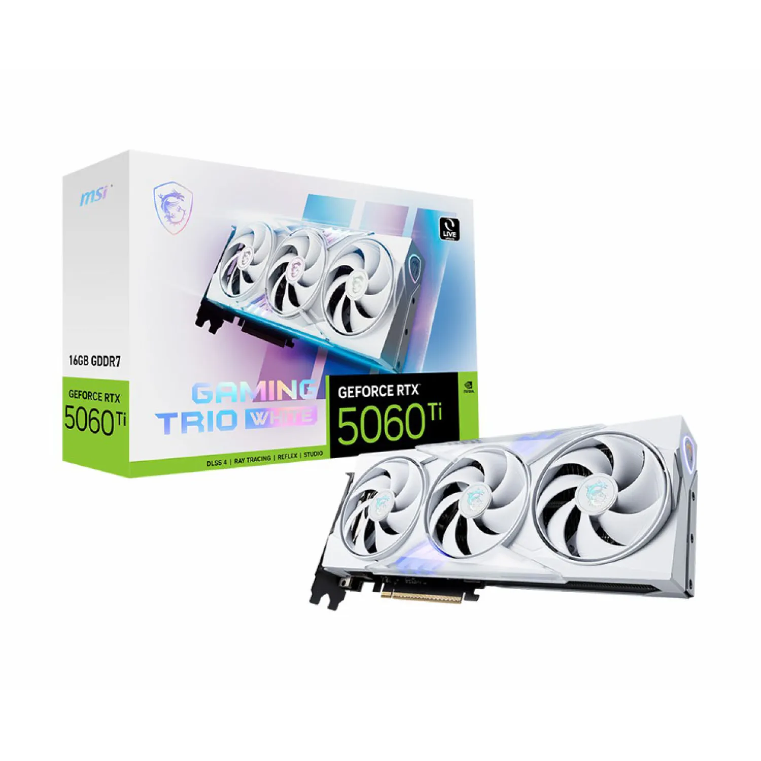 کارت گرافیک MSI RTX 5060 Ti 16G Gaming Trio White_69112d3ebd043.webp کارت گرافیک MSI RTX 5060 Ti 16G Gaming Trio White - تصویر 1