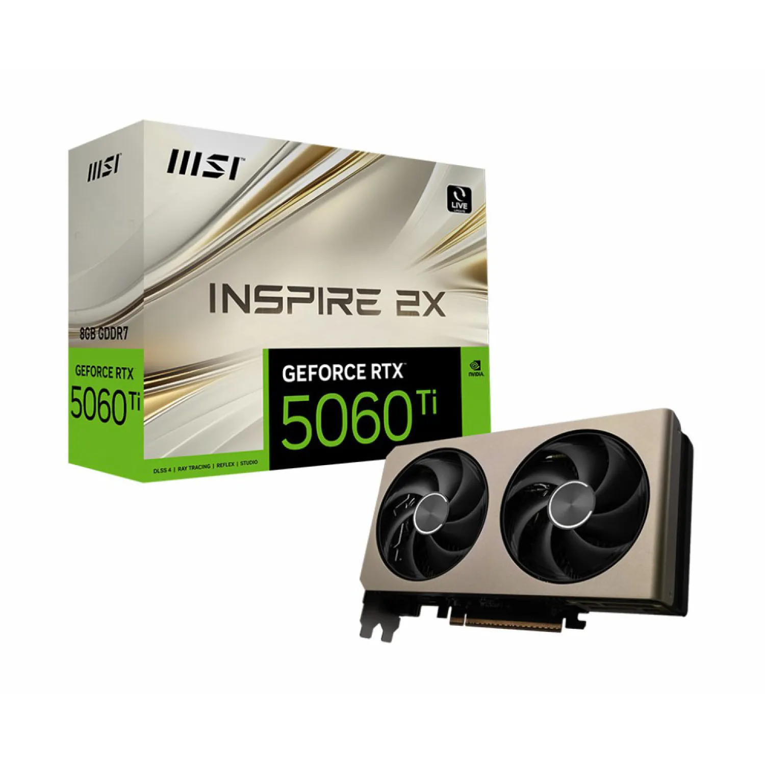 کارت گرافیک MSI RTX 5060 Ti 8G Inspire 2X_69113081778f3.webp کارت گرافیک MSI RTX 5060 Ti 8G Inspire 2X - تصویر 1