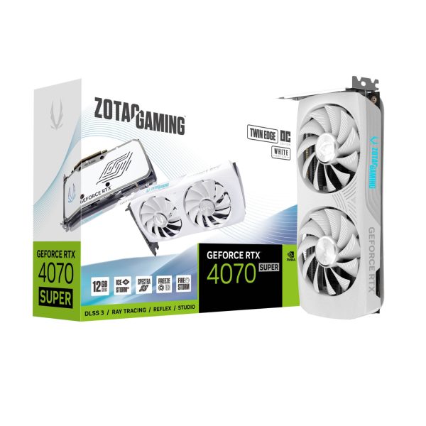 کارت گرافیک Zotac RTX 4070 Super Twin Edge OC 12GB - White