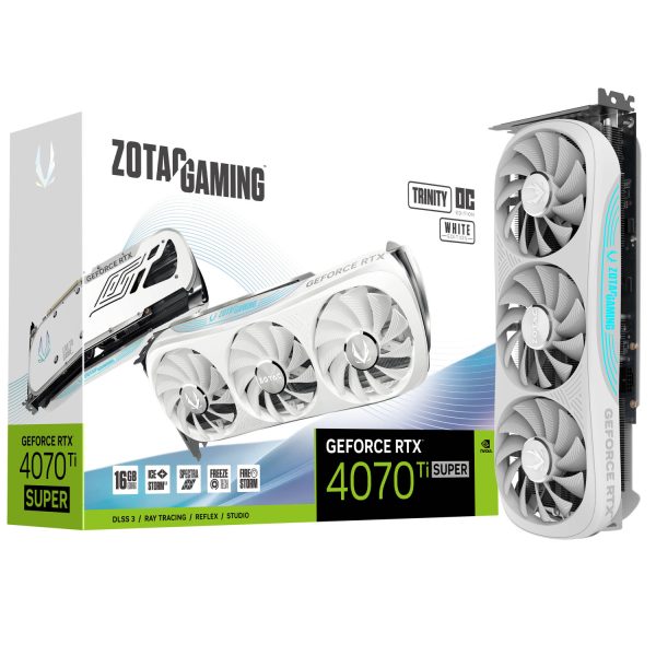 کارت گرافیک Zotac RTX 4070 Ti Super Trinity OC 16GB - White