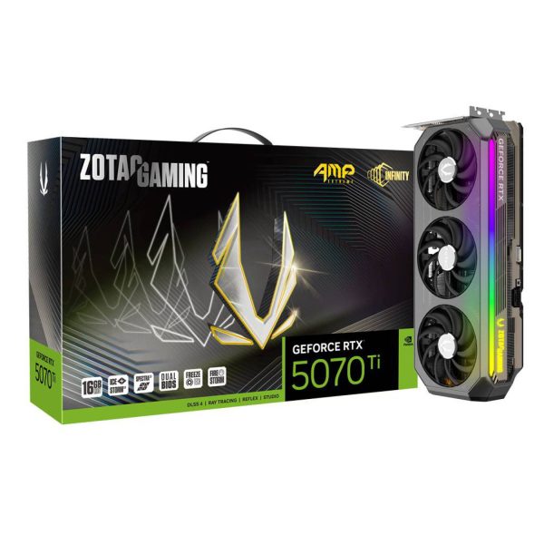 کارت گرافیک Zotac RTX 5070 Ti AMP Extreme INFINITY OC 16GB